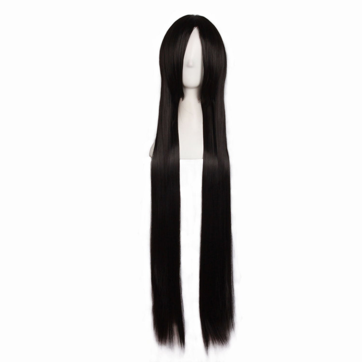 Mapofbeauty 40 Inch Black Long Straight Cosplay Wig - Fashion Party Costume Hair