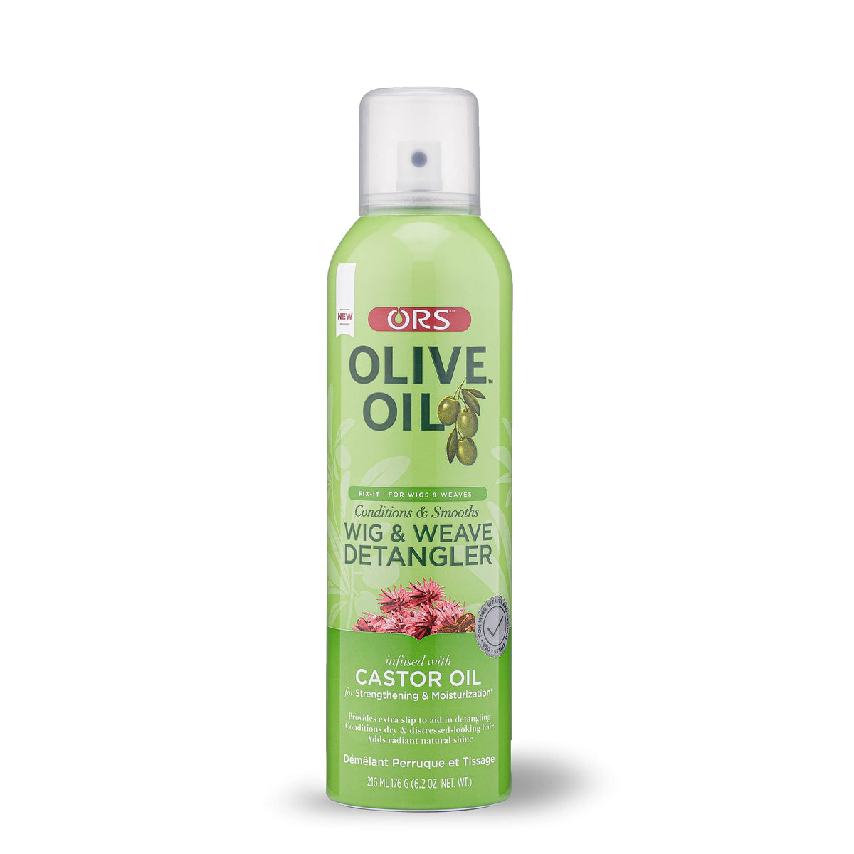 Ors Olive Oil Fix-It Wig Detangler With Castor Oil For Strength & Moisturization - 6.2 Oz