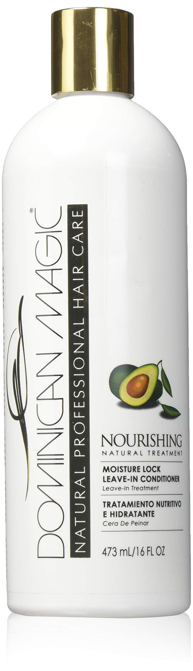 Dominican Magic Leave-In Conditioner, 16 Oz Moisture Lock, White, Hydrating Hair Care