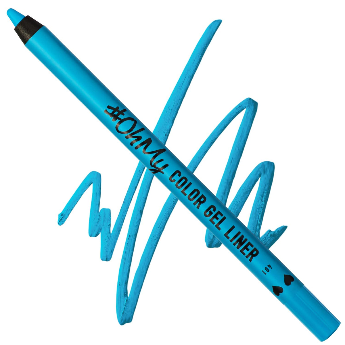 Lamel Ohmy Color Gel Eyeliner Pencil - Waterproof Sky Blue, Long Lasting, Highly Pigmented