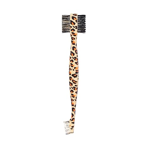 RED by Kiss 3-in-1 Dual Edge Brush Comb with Soft & Hard Boar Bristles - Leopard Print