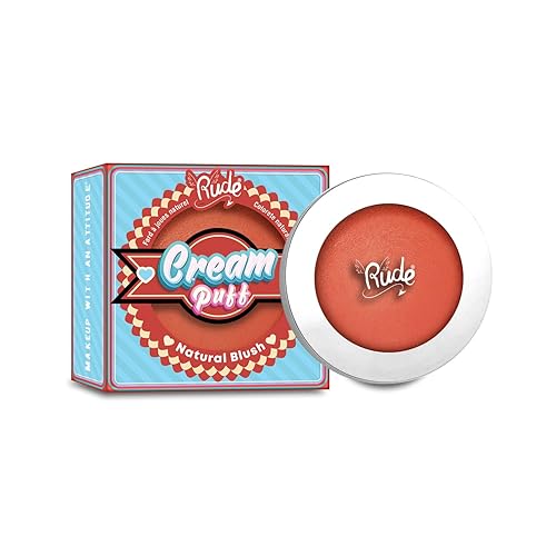 Rude Cream Puff Blush - Fruit Tart, Cranberry, 0.21 Oz Natural Makeup For Women