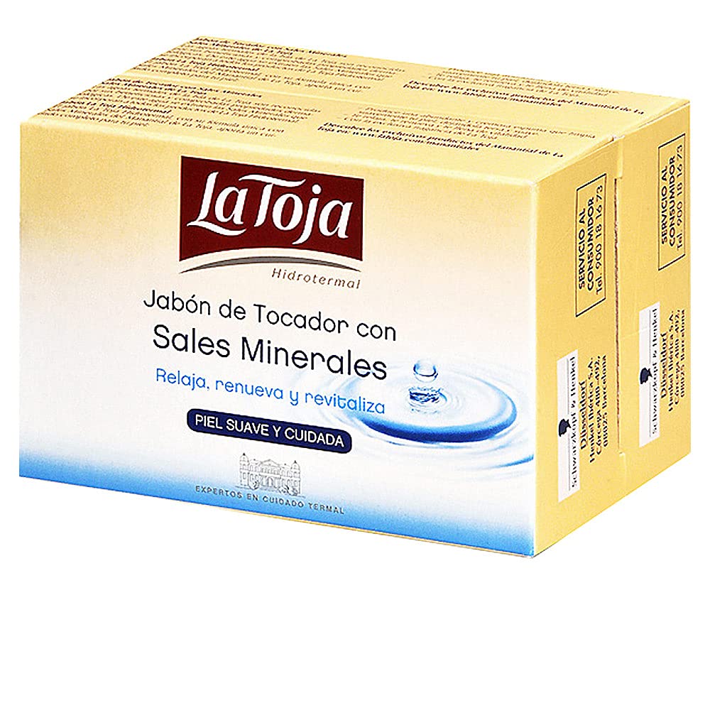 La Toja Bath Soap - 2 Bars Of Mineral Salt Soap, 4.25 Oz Each, Moisturizing Cleanser