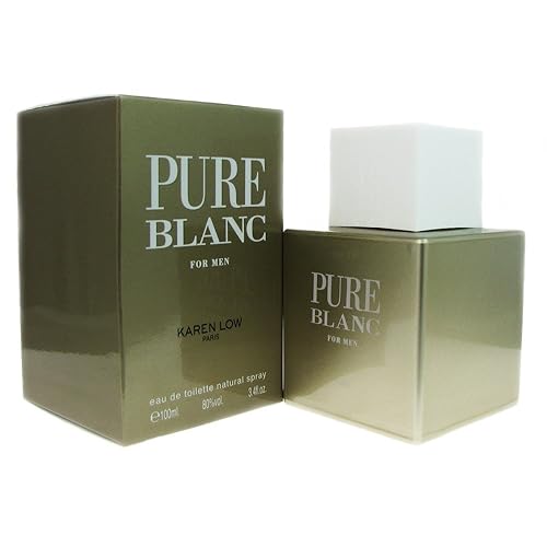 Karen Low Pure Blanc Eau De Toilette Spray For Men, 3.4 Oz - Fresh And Elegant Fragrance