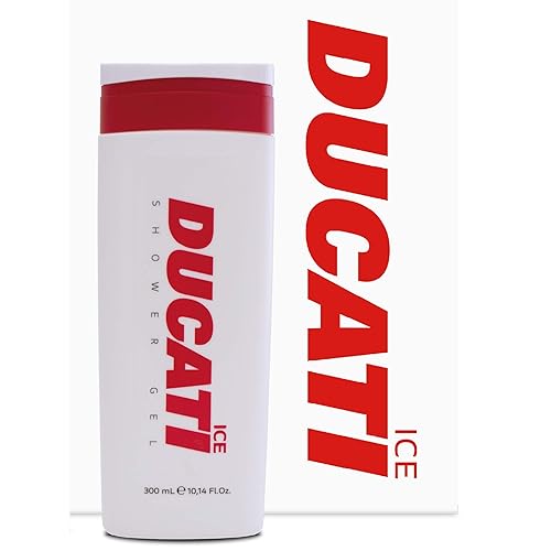 Ducati Ice Shower Gel for Men - Woody Aromatic Scent with Citrus, Lavender & Sage - 10.14 oz