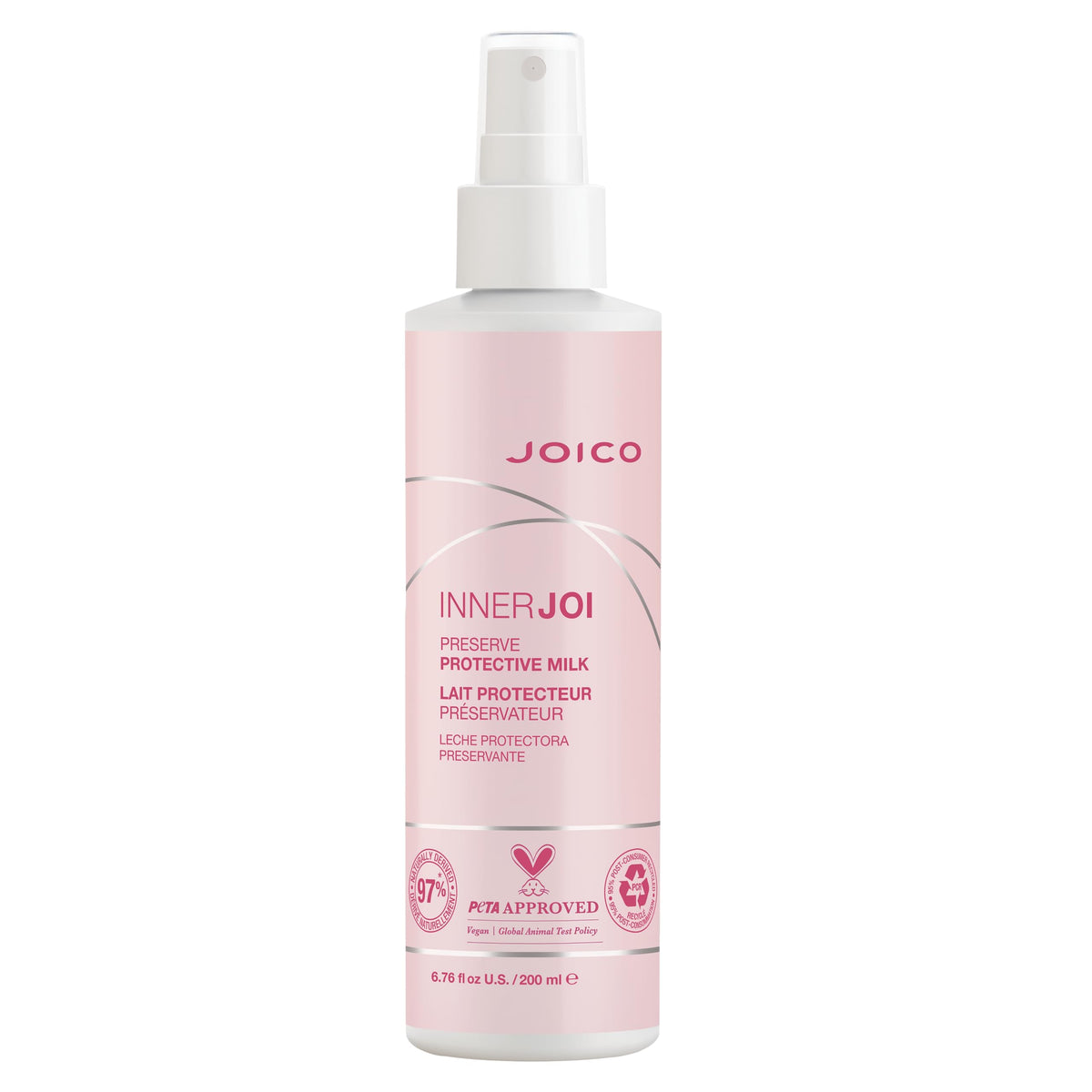 Joico Innerjoi Preserve Milk - Color-Protecting & Shine, Vegan, Sulfate & Paraben Free, 6.