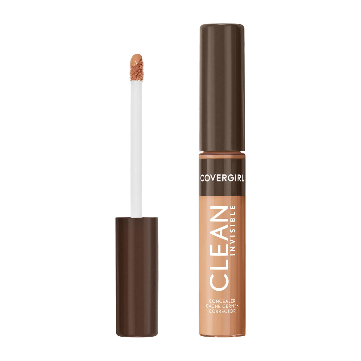 Covergirl Clean Invisible Concealer, Lightweight Vegan, Hydrating, Classic Tan 0.23Oz