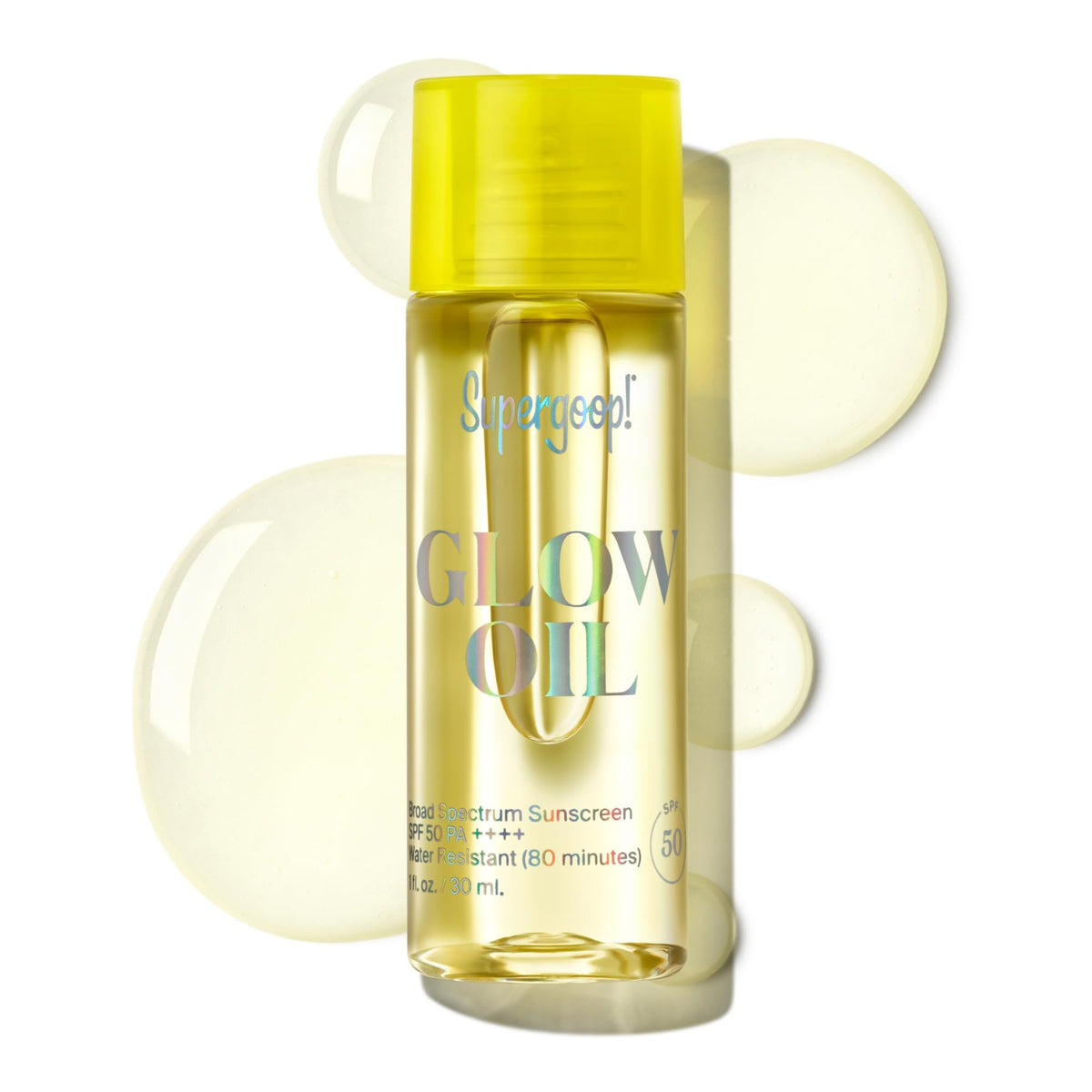 Supergoop! Glow Oil Spf 50 - 1 Fl Oz Vitamin E Body Oil With Marigold & Meadowfoam