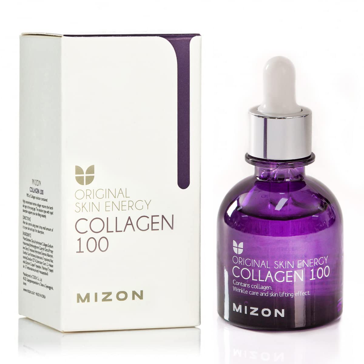 Mizon Collagen 100 Ampoule - Marine Collagen Serum For Deep Hydration & Elasticity (1.01 Fl Oz)