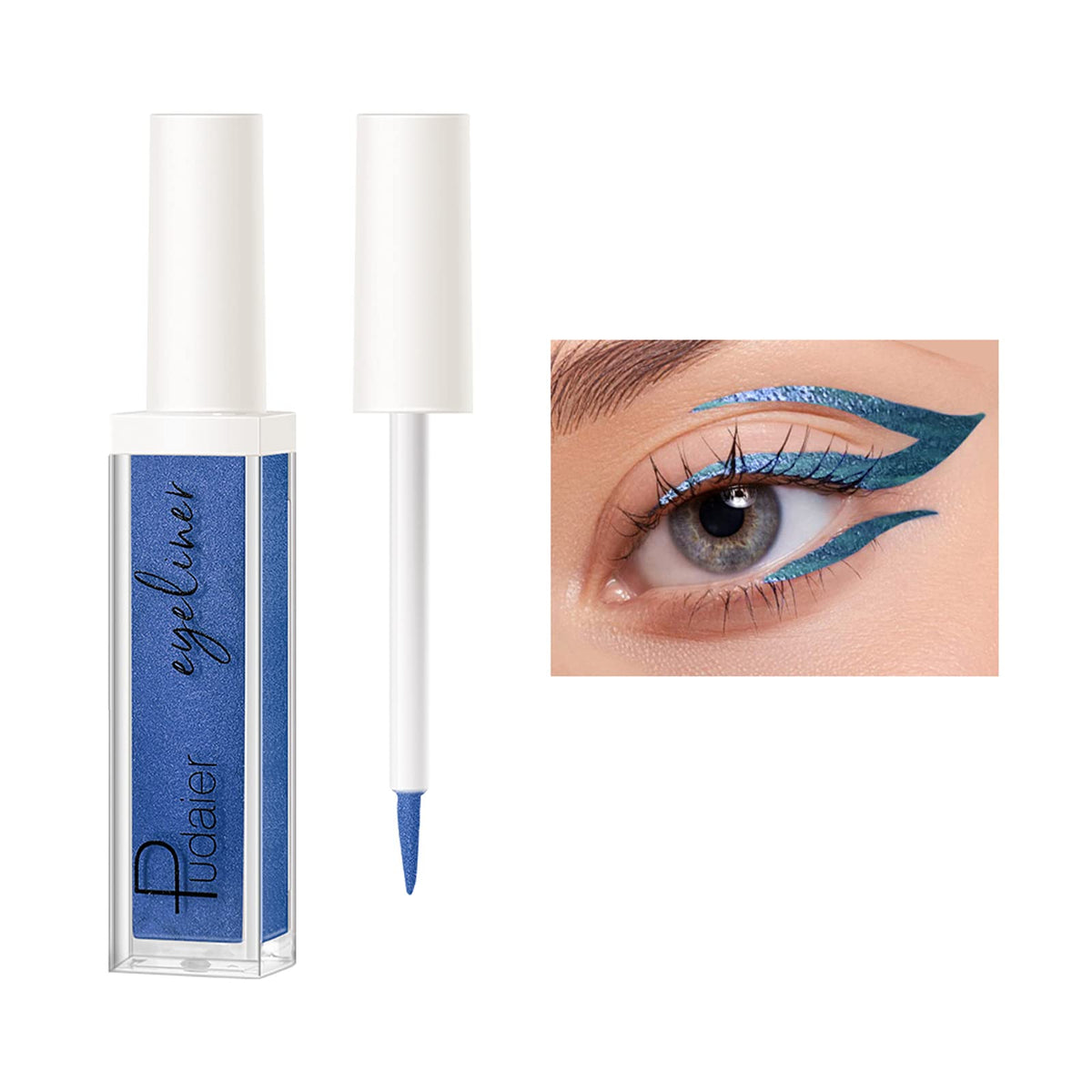 Zuk Glitter Liquid Eyeliner, Waterproof & Smudge Proof, Quick-Drying, 0.11 Fl Oz, 06#