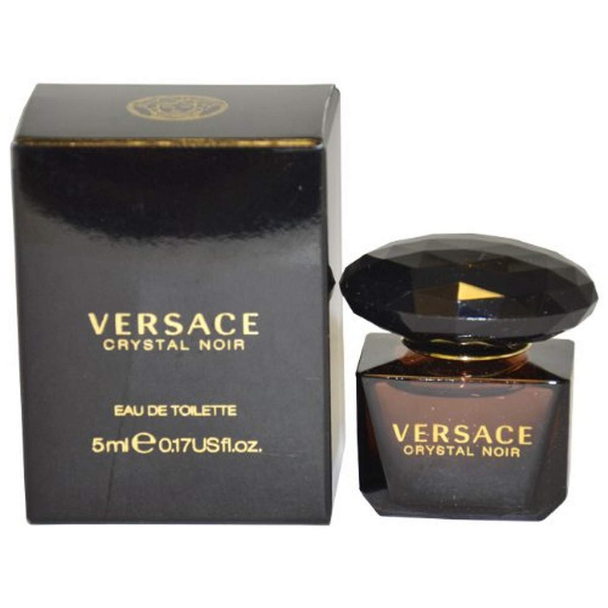 Versace Crystal Noir Eau de Toilette for Women, 5ml Splash - Elegant Fragrance, Perfect for Daily Wear