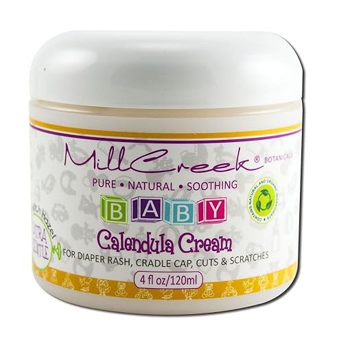 Mill Creek Baby Calendula Cream - Soothing Moisturizer For Delicate Skin, 4 Ounce