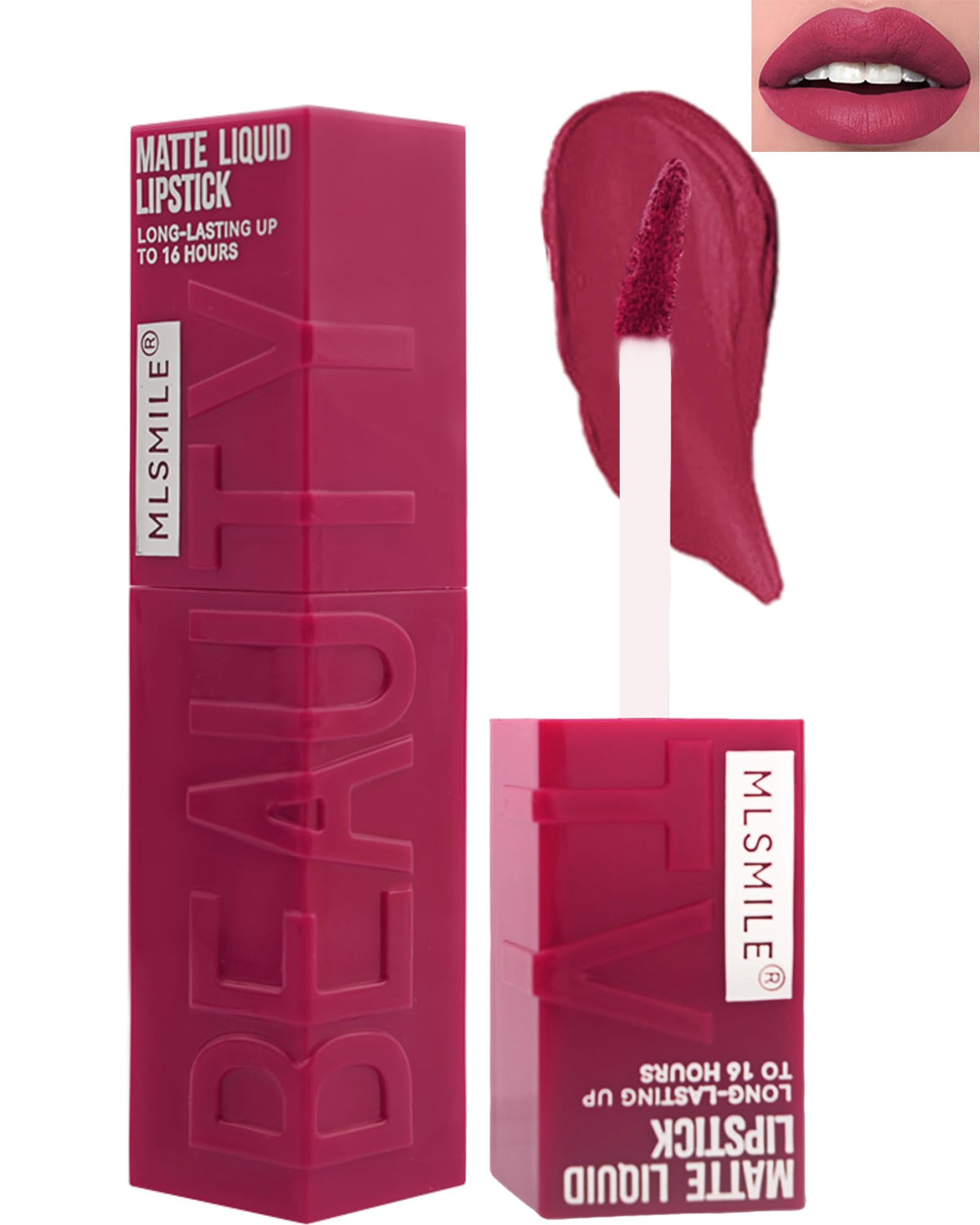 Lysdefeu Matte Liquid Lipstick Rose Pink - Highly Pigmented, Long Lasting, Waterproof, 0.2 Fl Oz