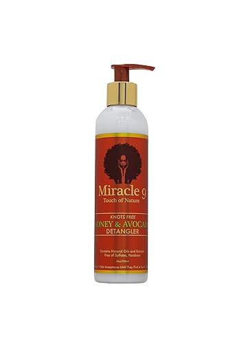 Miracle 9 Honey & Avocado Detangler - 8 Oz - Knots Free Hair Care Solution