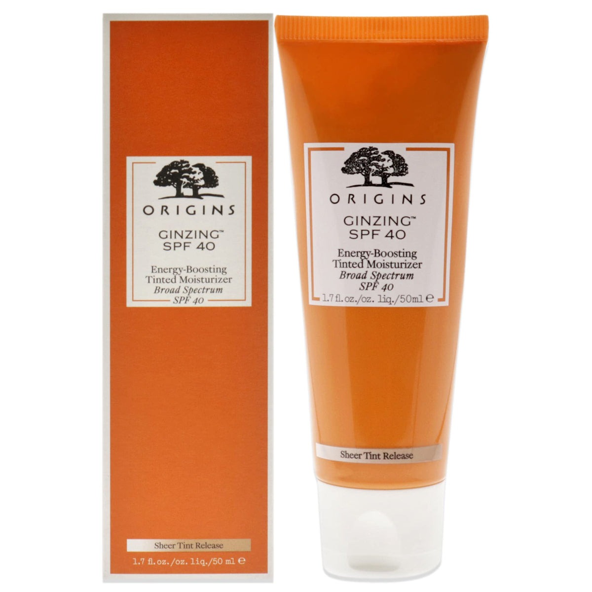 Origins Ginzing Spf 40 Tinted Moisturizer, 1.7 Fl Oz - Energy-Boosting, Clean Finish