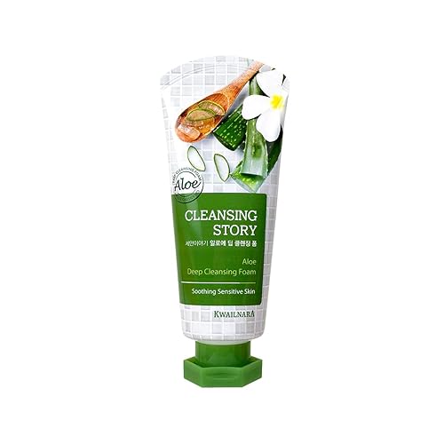 Kwailnara Cleansing Story Natural Facial Deep Foam Cleanser With Aloe, 4.23 Ounce