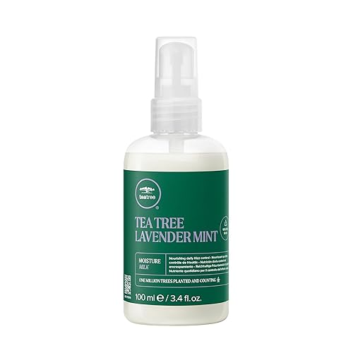 Tea Tree Lavender Mint Leave-In Conditioner For Coarse Curly Dry Hair, 3.4 Fl Oz