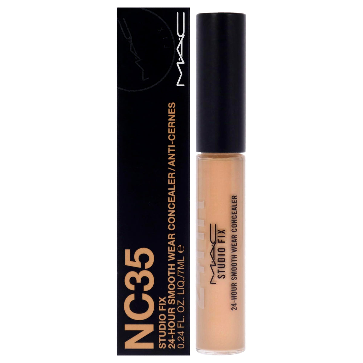 Mac Studio Fix 24 Hour Concealer Nc35 - 0.24 Oz Long-Wear Coverage For Women