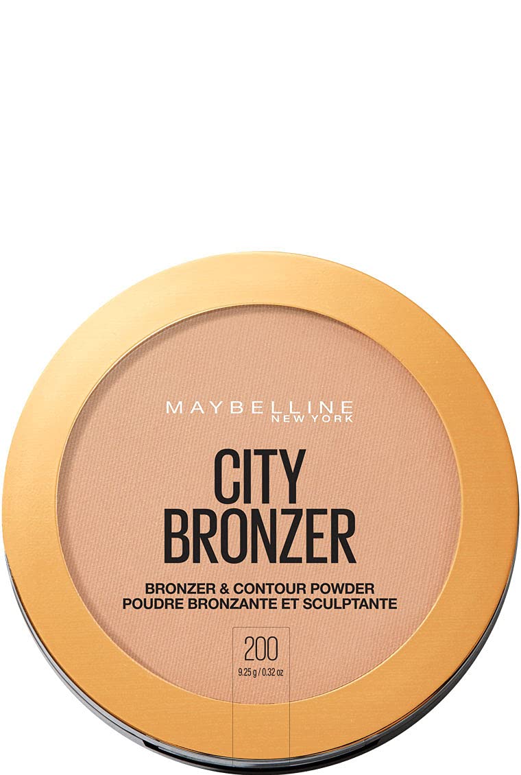 Maybelline City Bronzer 200 - Contour & Bronzer Powder Makeup, 0.32 Oz.