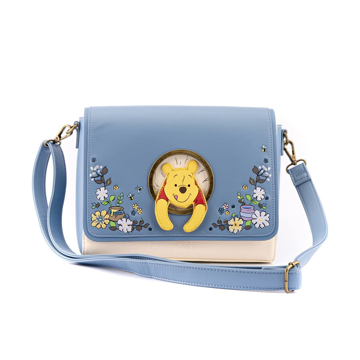 Loungefly Disney Winnie the Pooh 95th Anniversary Peek-a-Pooh Crossbody Purse - Multi Faux Leather