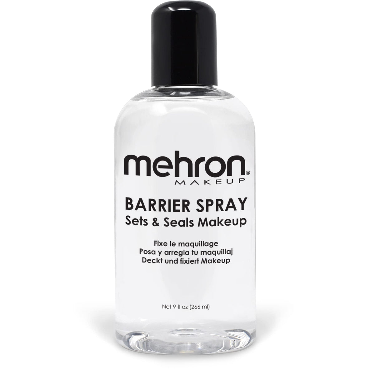 Mehron Makeup Barrier Spray - Setting Spray For Makeup, 9 Fl Oz - Clear Finish