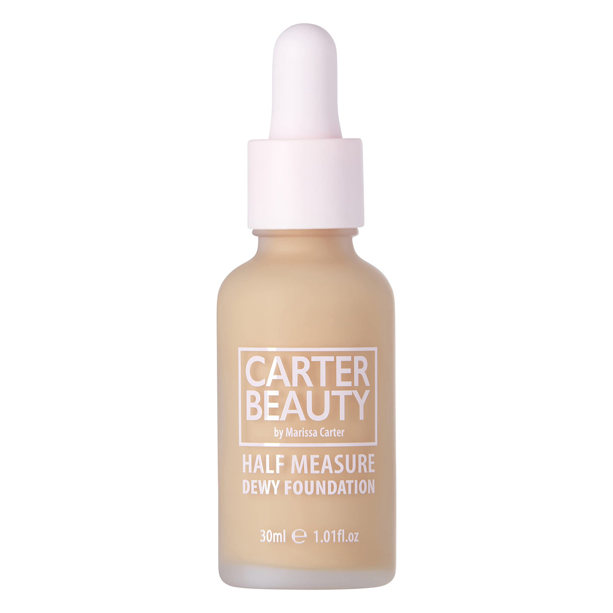 Carter Beauty Half Measure Dewy Foundation - Crème Brulee, Vegan, Hydrating, 1.01 Oz