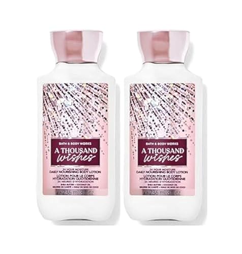 Bath & Body Works A Thousand Wishes Body Lotion Set, 8 Oz - 2 Pack Gift For Women