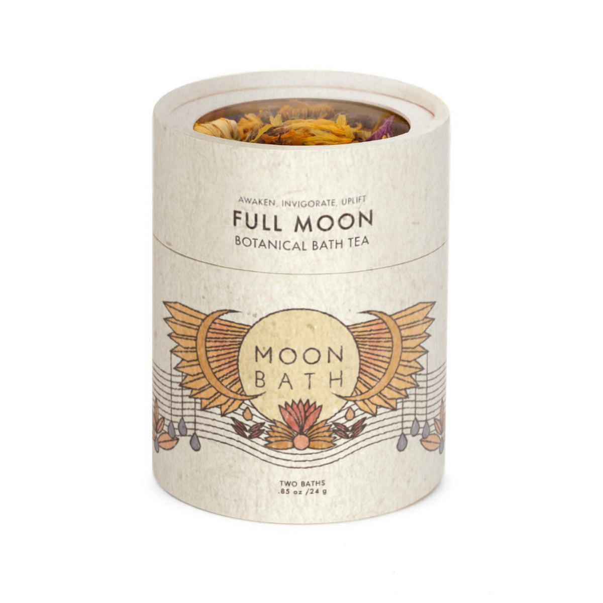 Moon Bath Botanical Bath Tea - Full Moon Herbal Soak For Energy & Sensuality, 0.85 Oz