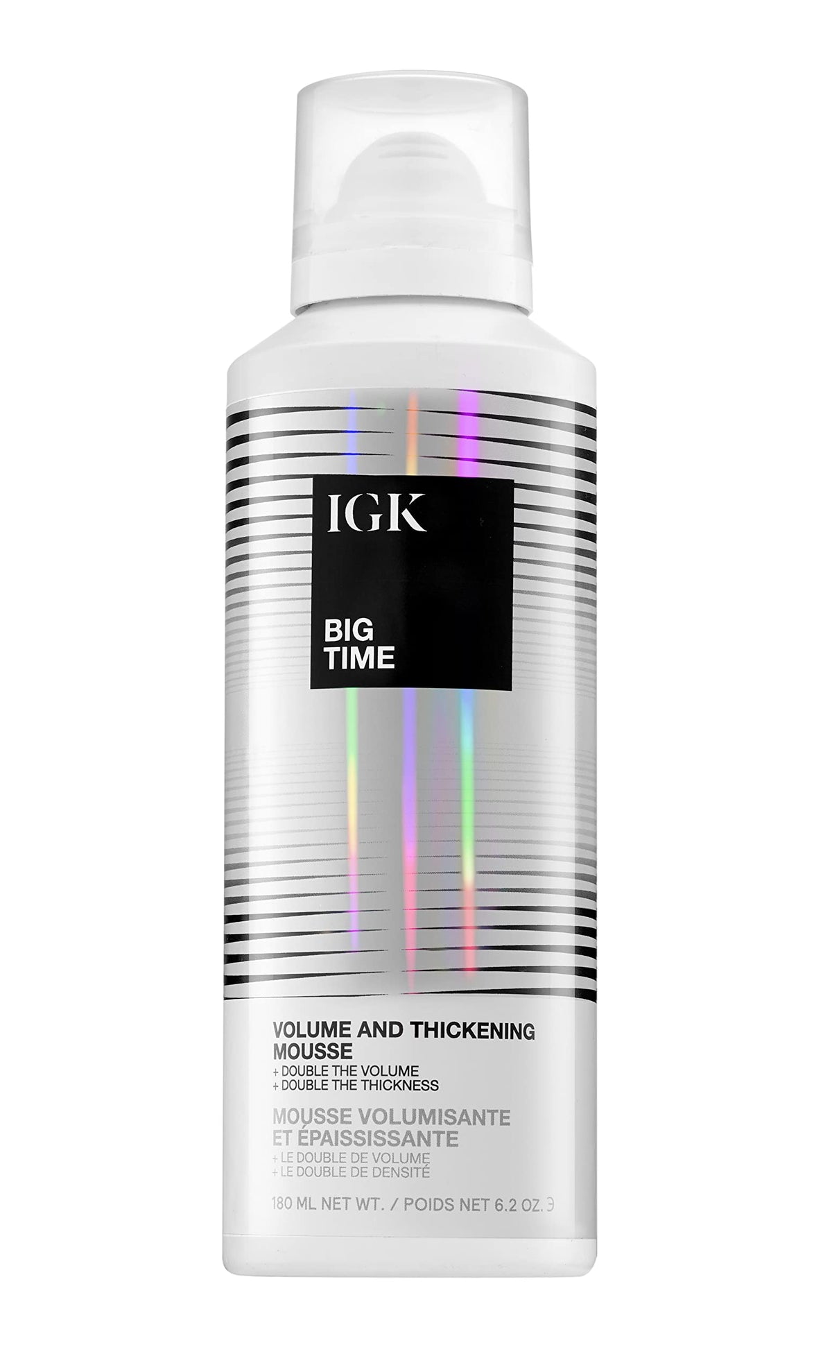 IGK BIG TIME Volume  Thickening Mousse  Moveable  Fullness  Frizz Control  Vegan  Cruelty Free  62 Oz