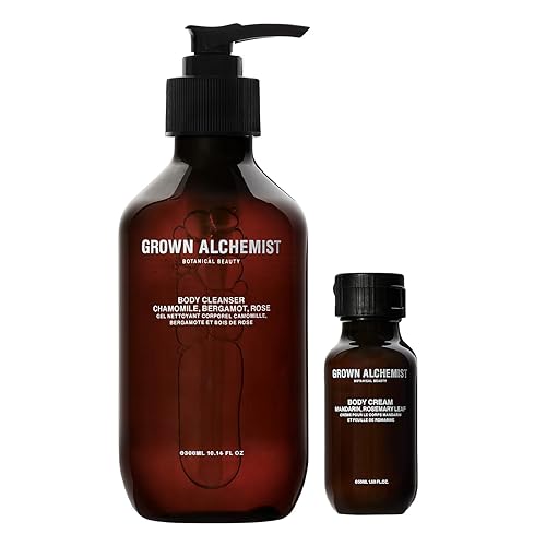 Grown Alchemist Body Cleanser & Cream Duo Kit 300Ml + 50Ml - Multicolor Travel Set