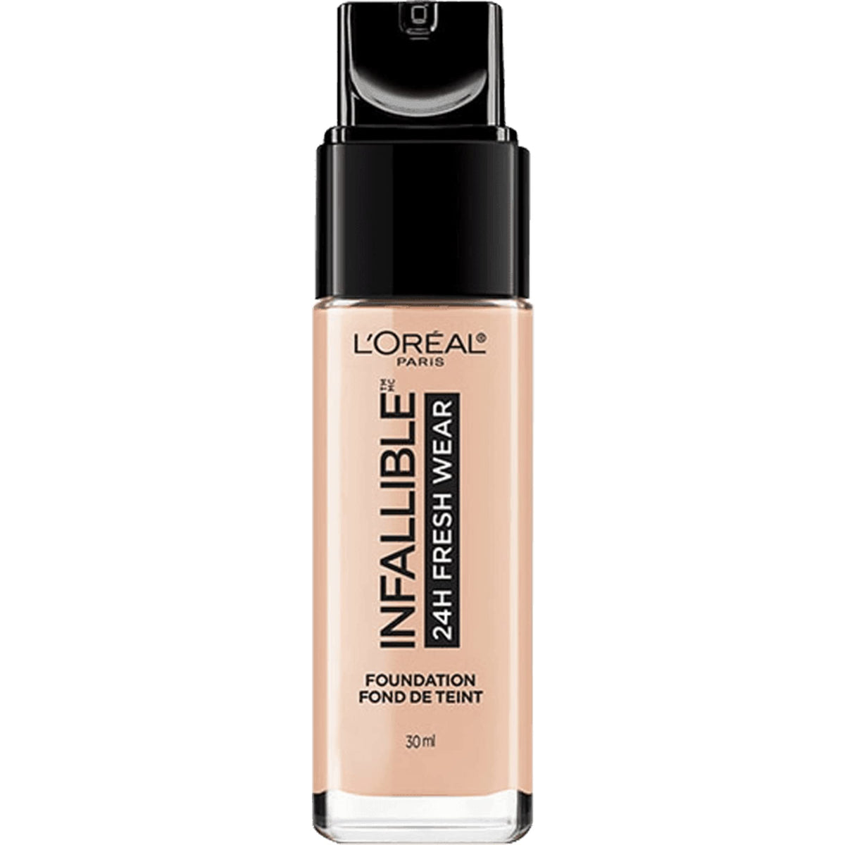 L'Oreal Paris Infallible 24Hr Fresh Wear Foundation, Rose Ivory, 1 Fl Oz - Lightweight & Long-Lasting