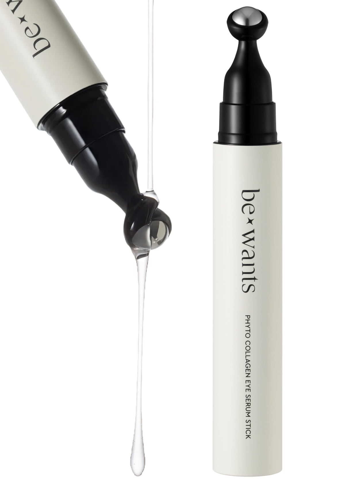 Be+Wants Eye Roller With Serum - Bamboo Water For Puffiness, Dark Circles & Bags Under Eyes