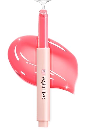 Self Beauty Veganize Collagen Lip Glass Balm - Hydrating Lip Gloss For Dry Cracked Lips, 0.06 Oz