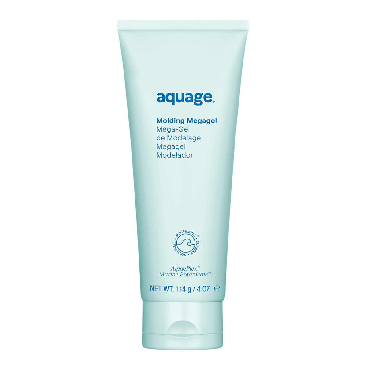 Aquage Molding Megagel - Firm Hold Hair Gel For Wet & Sculpted Styles, 4 Fl Oz