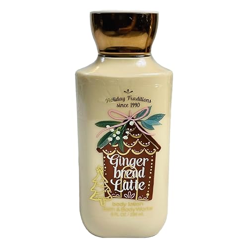 Bath & Body Works Gingerbread Latte Body Lotion, 8 Oz - Nourishing Moisturizer For Soft Skin