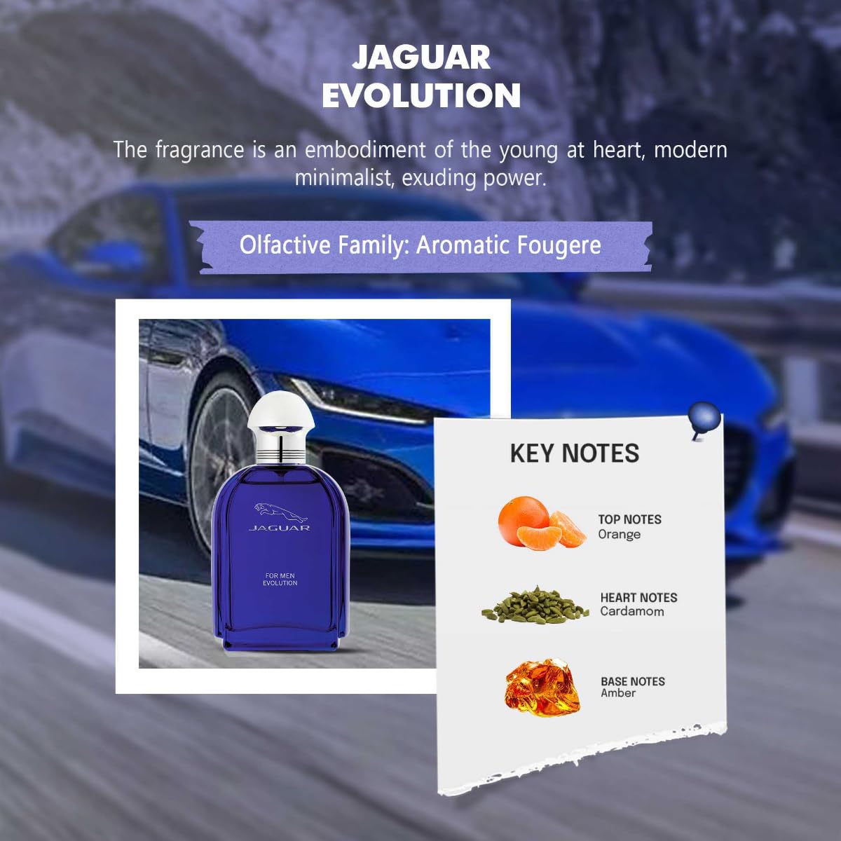 Jaguar Evolution Eau De Toilette Spray For Men, 3.4 Oz - Classic Fragrance