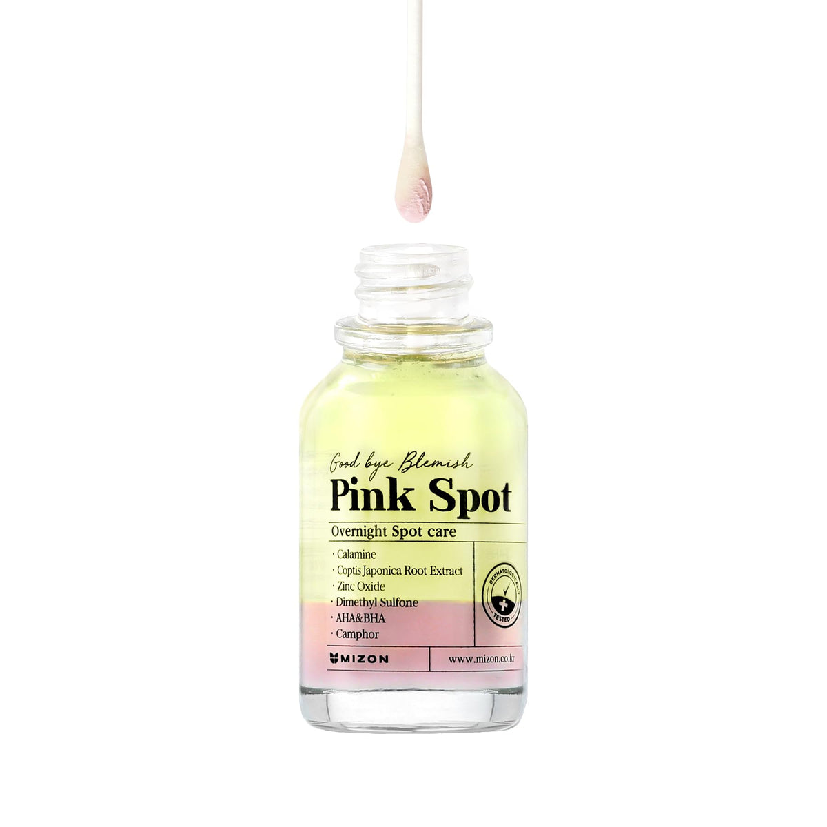 Mizon Pink Spot Overnight Acne Treatment With Calamine & Aha/Bha - 19Ml Pimple Care