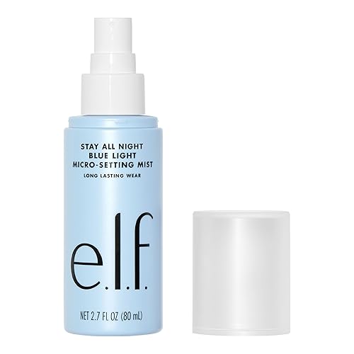 E.L.F. Stay All Day Blue Light Micro-Setting Mist Spray, 2.7 Fl Oz, Matte Finish, Skin Refres