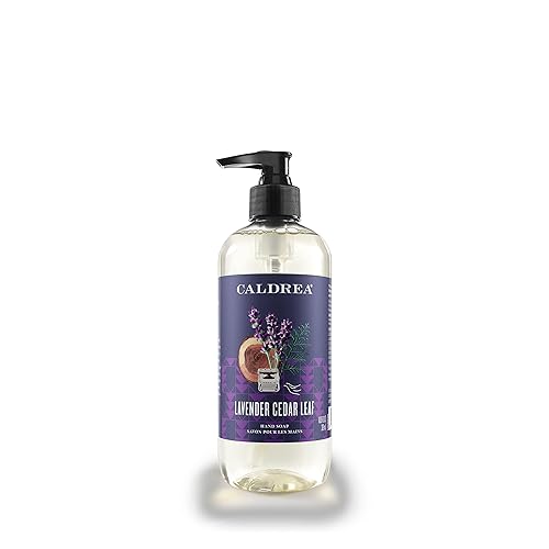 Caldrea Hand Wash Soap, Lavender Cedar Leaf, Aloe Vera & Olive Oil, 10.8 Fl Oz