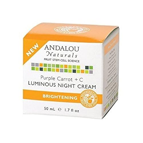 Andalou Naturals Night Cream, Purple Carrot + C, 0.85 Oz, Pack Of 2, Anti-Aging