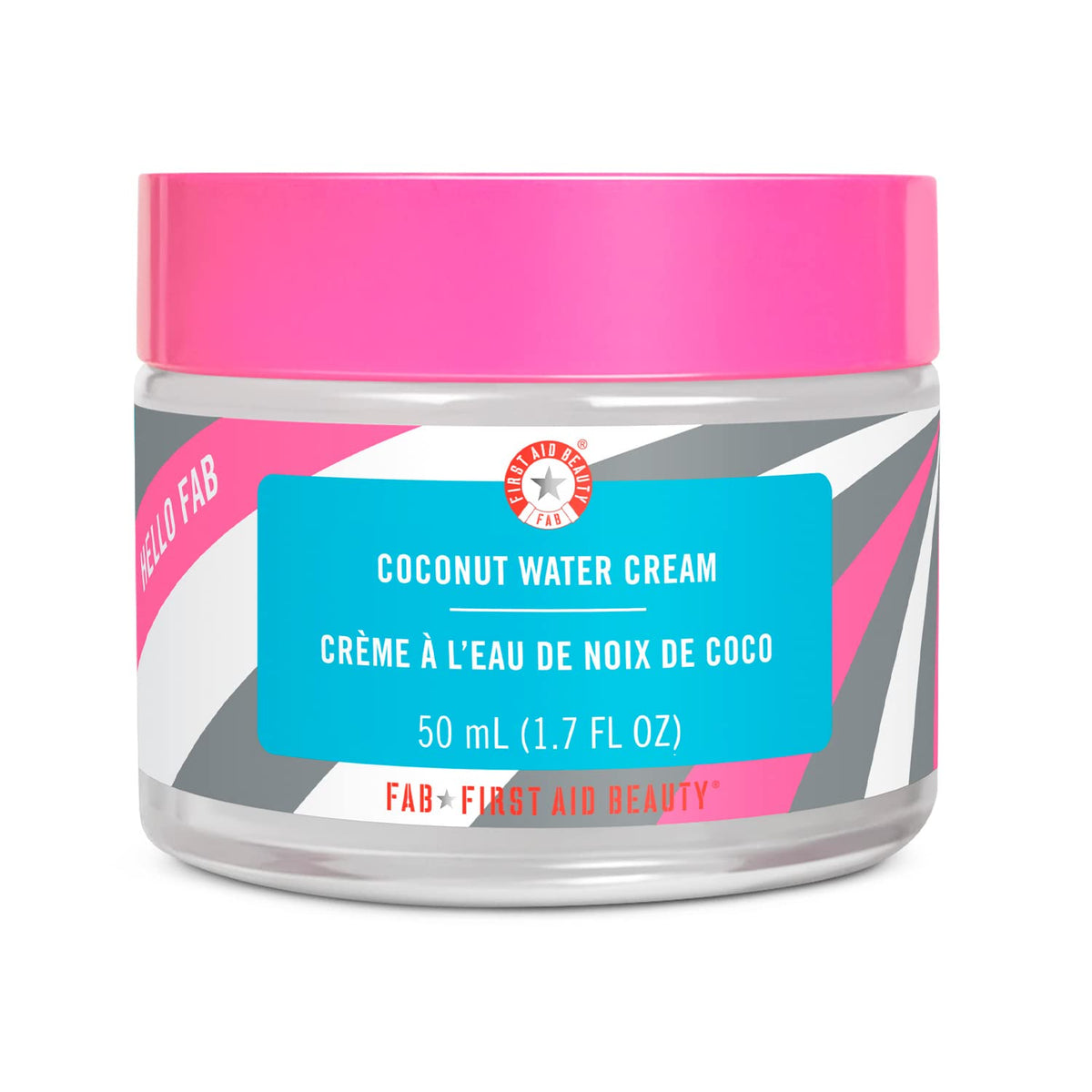 First Aid Beauty Coconut Water Cream - Lightweight Gel Moisturizer, 1.7 Oz, Non-Comedogenic