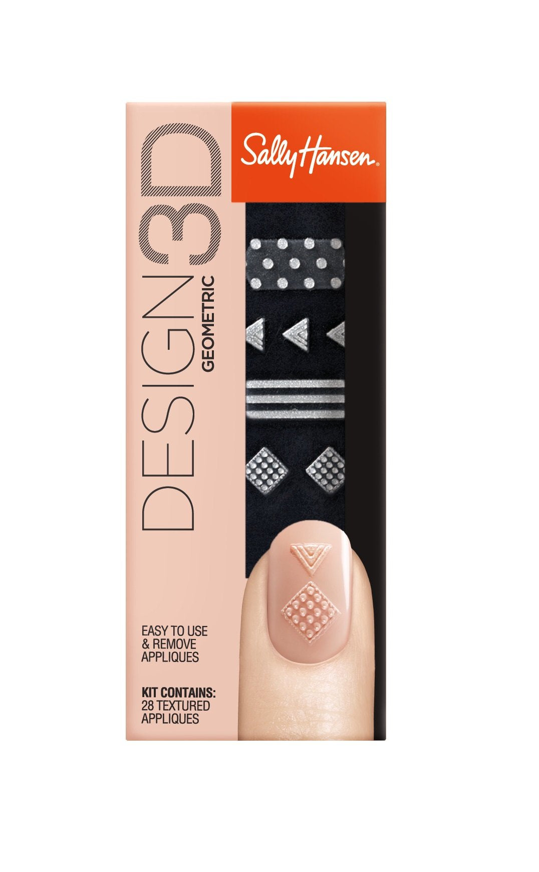 Sally Hansen 3D Nail Sticker - Geometric Design for Creative Nail Art