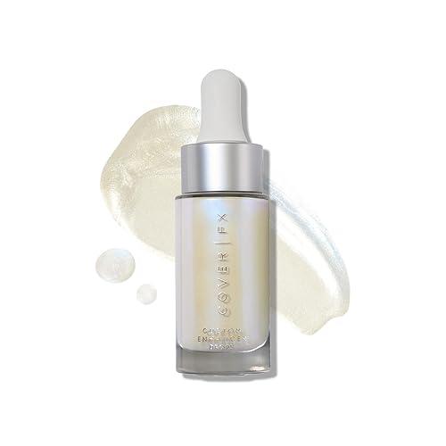 Cover FX Custom Enhancer Drops - Halo 15mL Liquid Highlighter for Radiant Glow