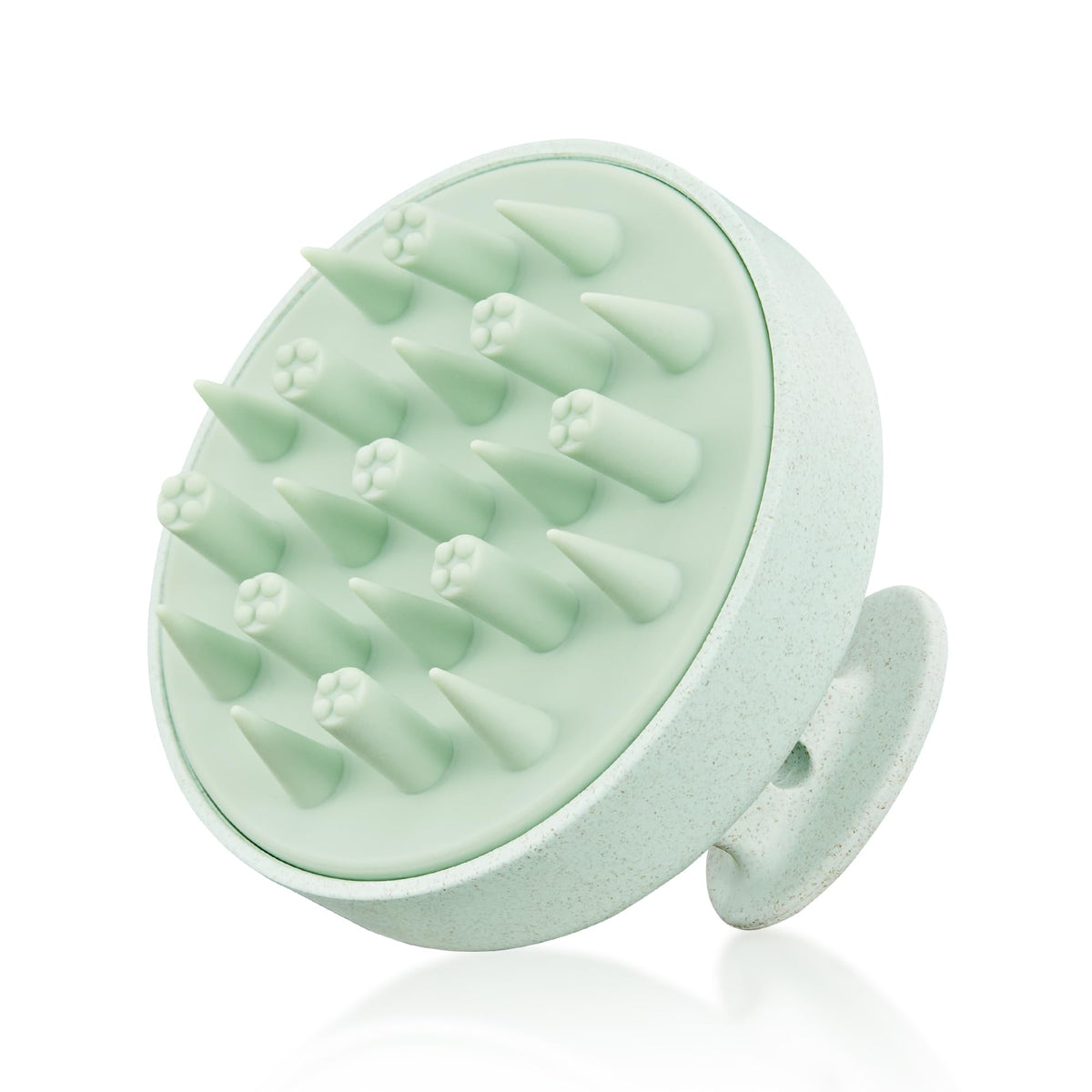 HEETA Scalp Massager for Hair Growth - Shampoo Brush with Soft Silicone Bristles, Green