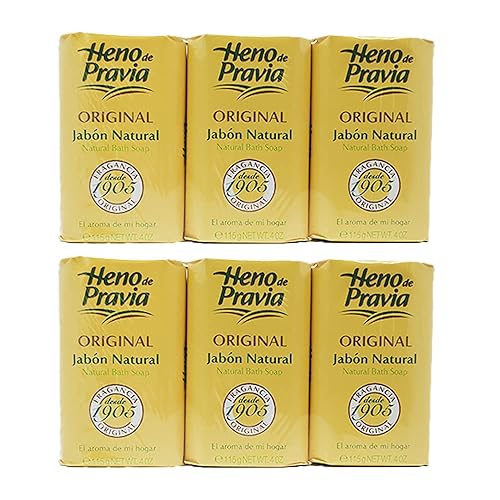 Heno De Pravia Original Soap - Large 4.4 Oz, Pack Of 6, Classic Spanish Formula