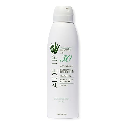 Aloe Up Aloe Vera Continuous Sunscreen Spray Spf 30 - Reef Safe, Coco-Mango, 5.5 Fl Oz