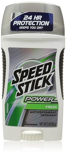 Mennen Speed Stick Deodorant 3Oz Power Fresh, 6 Pack - Long-Lasting Protection