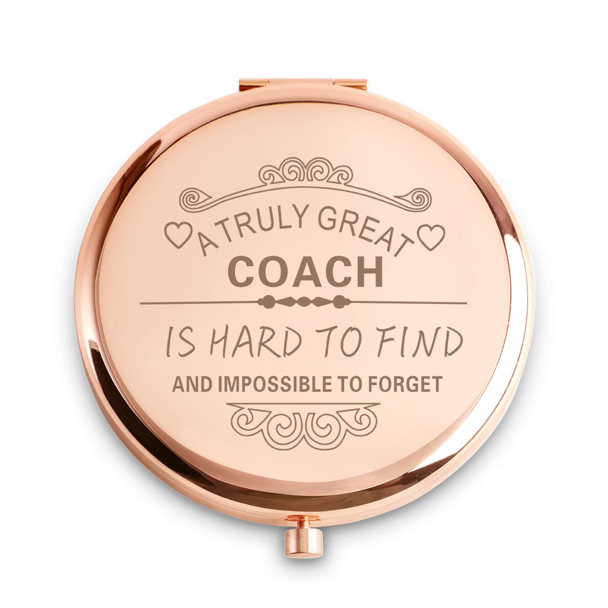 Coyoal Personalized Engraved Compact Mirror - Coach Gifts For Women, Valentine'S & Retirement