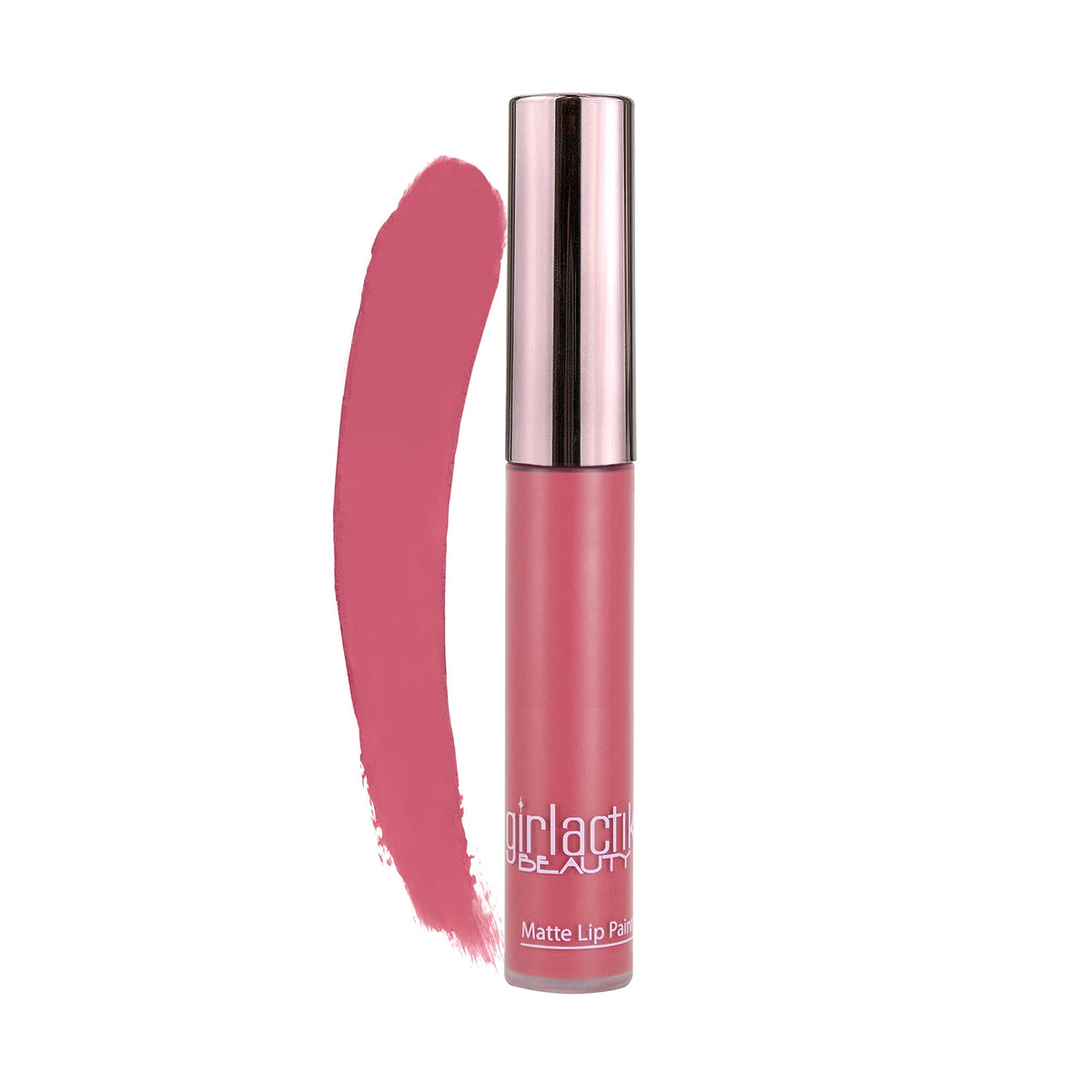 Girlactik Long Lasting Matte Lip Paint - Flirtatious, Smooth Application, 0.25 Oz Liquid Lipstick