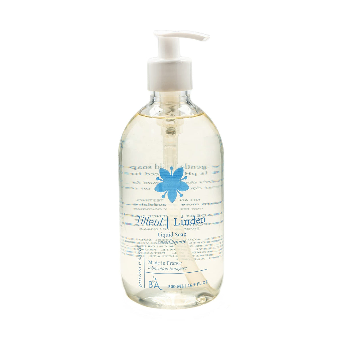 Provence Sante Liquid Soap - Moisturizing Hand Soap With Sweet Almond Oil, Fresh Linden Scent, 16.9 Oz